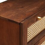 vidaXL Ensemble de Meubles de Rangement 3 Pièces Marron 180 x 33 x 75 cm