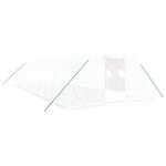 vidaXL Serre avec cadre en acier blanc 40 m² 10x4x2 m