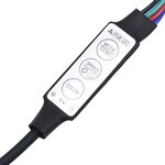 vidaXL Cadre de lit et lumières LED sans matelas chêne fumé 75x190 cm