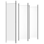 vidaXL Cloison de séparation 6 panneaux Blanc 300x200 cm Tissu