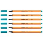 Stylo-Feutre POINT 88 Pointe Fine 0 4 mm bleu clair x 6 STABILO