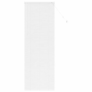 vidaXL Store de Fenêtre avec des rideaux Blanc Aluminium