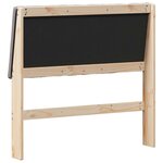 vidaXL Tête de lit capitonnée Taupe 100 cm Pin massif