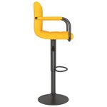 vidaXL Tabourets de bar lot de 2 jaune moutarde velours