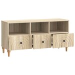 vidaXL Meuble TV 102 x 34 5 x 50 cm Chêne Sonoma Bois d’ingénierie