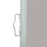 vidaXL Auvent latéral rétractable de patio 120x500 cm Gris