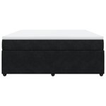 vidaXL Sommier à lattes de lit avec matelas Noir 180x200 cm Velours