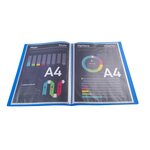 Protège-documents en polypropylène souple OPAK 20 vues - A4 - Bleu clair EXACOMPTA