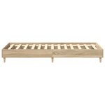 vidaXL Cadre de lit sans matelas chêne sonoma 90x190 cm