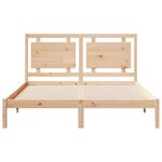 vidaXL Cadre de lit extra long sans matelas 160x220 cm bois massif