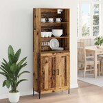 vidaXL Haut Armoire Bois Ancien 69 5 x 32 5 x 180 cm Bois d'ingénierie