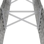 vidaXL Lit surélevé de jardin Acier enduit de poudre Argenté