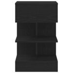 vidaXL Cabinet de chevet 2 Pièces Chêne noir 40 x 35 x 65 cm