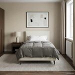 vidaXL Duvet complet toute l'année Gris clair 155 x 200 cm Microfibre