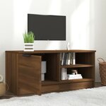 vidaXL Meuble TV Chêne marron 80x35x36 5 cm Bois d'ingénierie