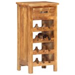 vidaXL Casier à bouteilles 40x30x80 cm Bois d'acacia massif