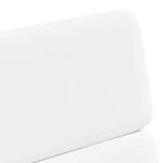 vidaXL Chaises de Salle à Manger avec Roues avec des roues 2 Pièces Blanc