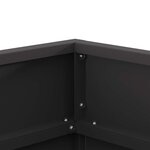 vidaXL Braise Noir 50 x 50 x 38 cm Acier