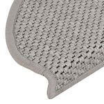 vidaXL Tapis d'escalier autocollants 30 Pièces 65x21x4 cm argenté