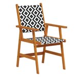 vidaXL Ensemble à manger de jardin 3 Pièces Bois d'acacia solide