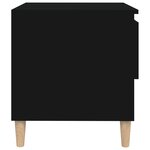 vidaXL Tables de chevet 2 Pièces Noir 50x46x50 cm Bois d’ingénierie