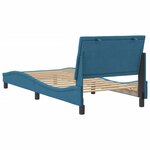 vidaXL Cadre de lit sans matelas bleu 80x200 cm velours
