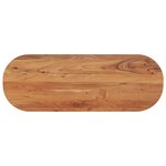 vidaXL Dessus de table 110x40x3 8 cm ovale bois massif d'acacia