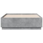 vidaXL Cadre de lit sans matelas gris béton 140x190 cm