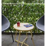 Nature Treillis de jardin avec feuilles vertes de laurier 90x180 cm