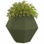 vidaXL Jardinière Vert olive 100 x 100 x 80 cm Acier