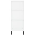 vidaXL Buffet haut Blanc 34 5x34x180 cm Bois d'ingénierie