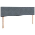 VidaXL Cadre de lit ottoman avec matelas gris foncé 160x200 cm velours