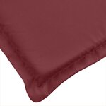 vidaXL Coussin de banc de jardin rouge bordeaux mélangé tissu