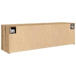 vidaXL Armoire murale de bain chêne artisanal bois d'ingénierie