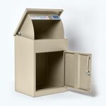 Boîte à colis moyenne 1 porte Beige à accès frontal Acier galvanisé SMART PARCEL BOX®