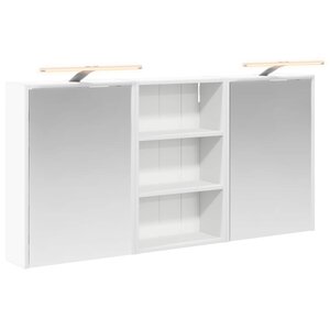 vidaXL Ensemble de Meubles de Salle de Bain 3 Pièces 126 x 16 x 62.5 cm