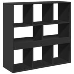 vidaXL Cloison de séparation noir 100x33x94 5 cm bois d'ingénierie