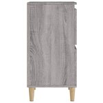 vidaXL Buffets 3 Pièces sonoma gris 60x35x70 cm bois d'ingénierie