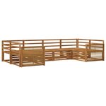 vidaXL Ensemble de canapés d'extérieur 6 Pièces Naturel