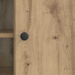 vidaXL Meuble TV Chêne artisanal 102 x 34 5 x 50 cm Bois d'ingénierie