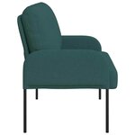 vidaXL Canapés avec coussin 110cm Vert foncé Contreplaqué