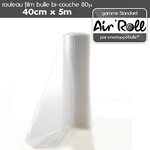 1 rouleau de film bulle d'air largeur 40 cm x longueur 5 mètres - gamme air'roll standard