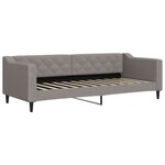 vidaXL Lit de jour avec gigogne et tiroirs sans matelas taupe 80x200cm