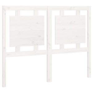 vidaXL Tête de lit Blanc 125 5x4x100 cm Bois massif de pin
