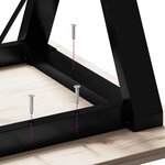 vidaXL Pieds de table à manger cadre en Y 50x40x73 cm fonte