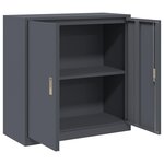 vidaXL Armoire de rangement Anthracite 90 x 40 x 90 cm Acier