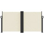 vidaXL Auvent latéral rétractable crème 120x600 cm