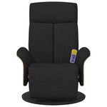 vidaXL Fauteuil de massage inclinable Noir 79 x 87 x 104 5 cm tissu