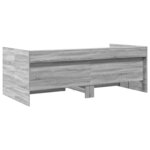 vidaXL Lit de jour et tiroirs sonoma gris 90x190 cm bois d'ingénierie