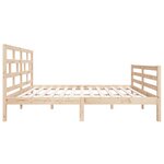 vidaXL Cadre de lit sans matelas bois massif